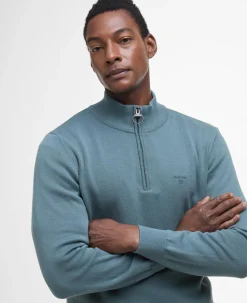 Barbour - BARBOUR COTTON HALF ZIP KNITTED