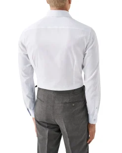 Contemporary hvit skjorte m kontrast