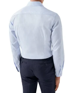 Contemporary lysblå skjorte m kontrast