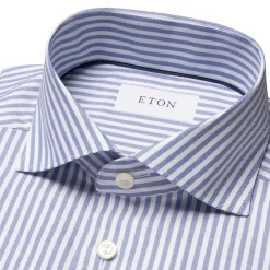 Contemporary stripet oxford skjorte