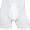 DOVRE JBS - BOXERSHORTS M GYLF RIB HVIT