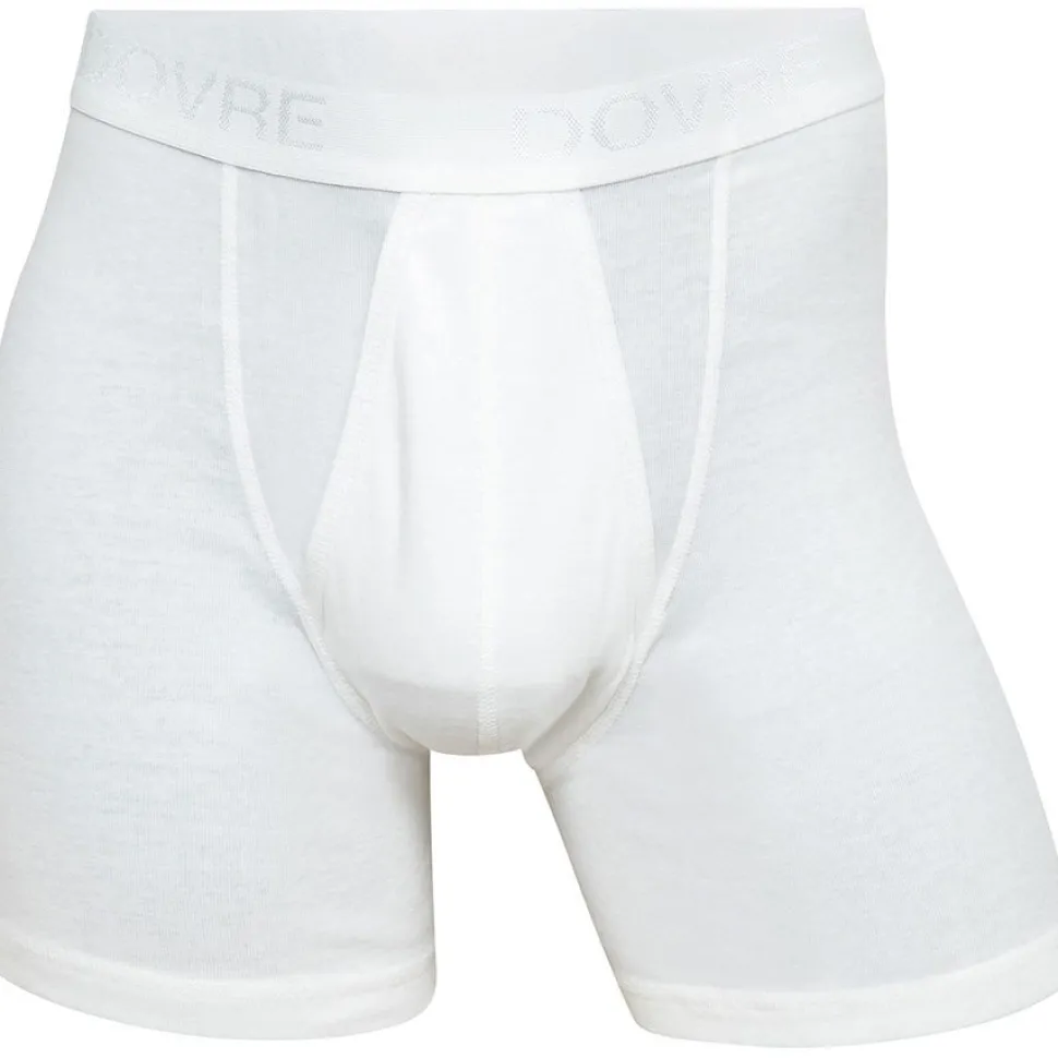 DOVRE JBS - BOXERSHORTS M GYLF RIB HVIT
