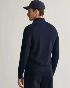 GANT - CASUAL COTTON ZIP CARDIGAN