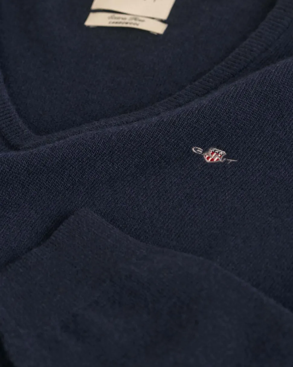 GANT - EXTRAFINE LAMBWOOL V-NECK