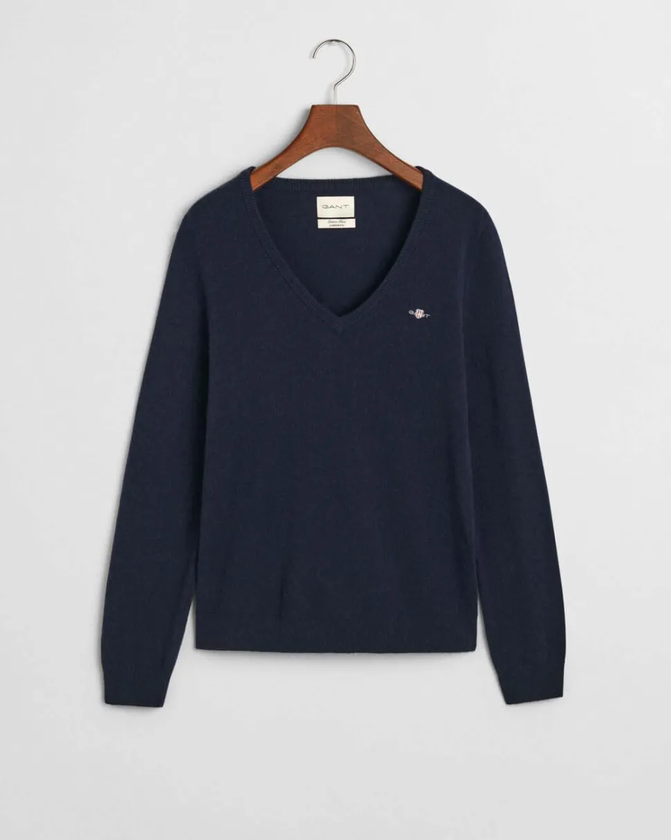 GANT - EXTRAFINE LAMBWOOL V-NECK