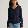 GANT - FINE KNIT V-NECK