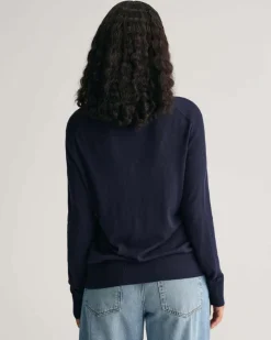 GANT - FINE KNIT V-NECK