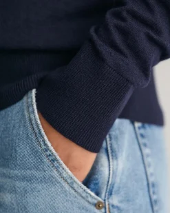 GANT - FINE KNIT V-NECK