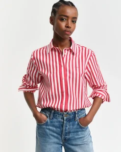 GANT - REG POPLIN STRIPED SHIRT