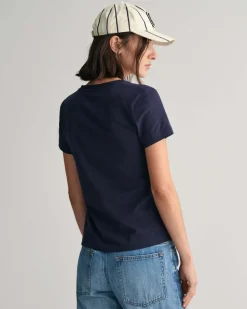 GANT - REG SHIELD SS V-NECK