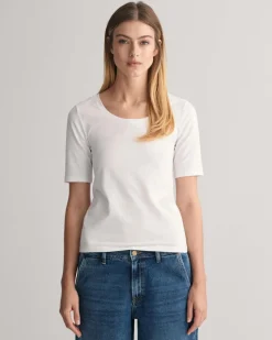 GANT - SLIM SS SCOOP NECK
