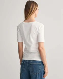GANT - SLIM SS SCOOP NECK