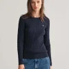 GANT - STRETCH COTTON CABLE C-NECK