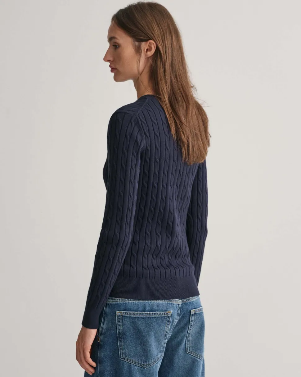 GANT - STRETCH COTTON CABLE C-NECK