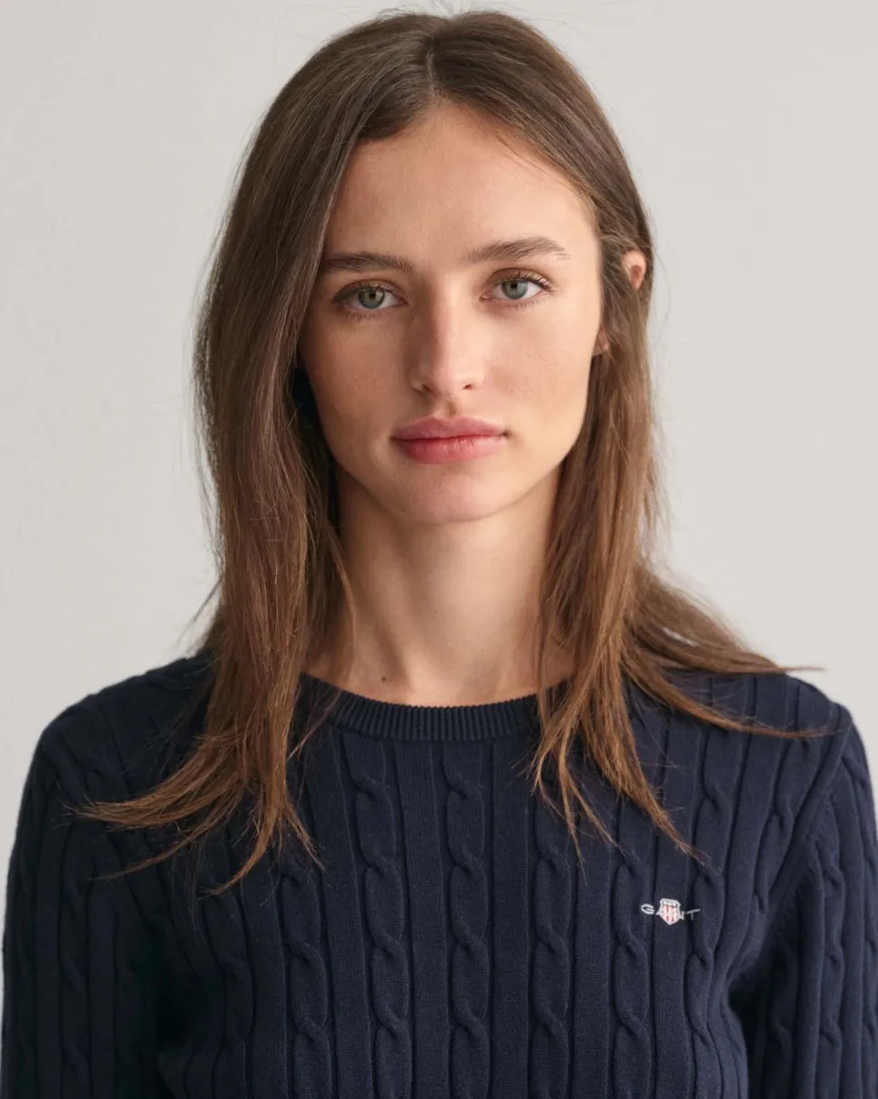 GANT - STRETCH COTTON CABLE C-NECK