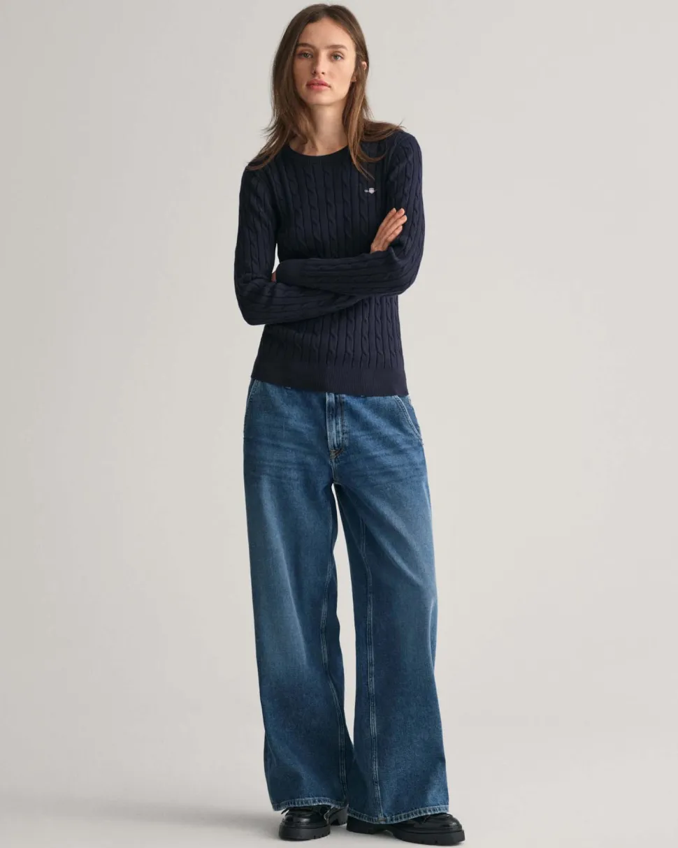 GANT - STRETCH COTTON CABLE C-NECK