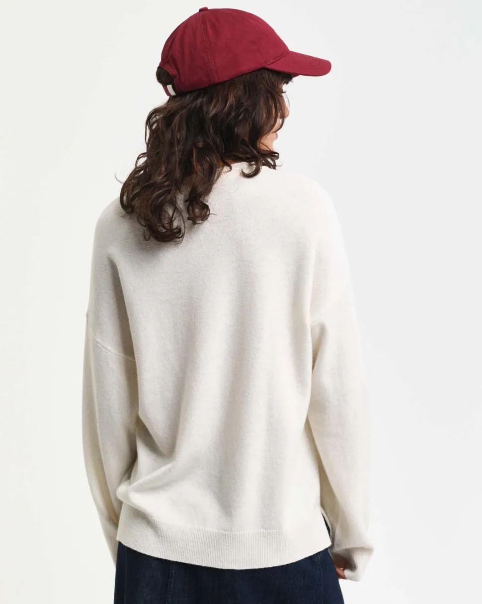 GANT - SUPERFINE LAMBWOOL C-NECK