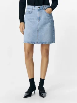 OBJECT - OBJ ELLEN HW SHORT DENIM SKIRT