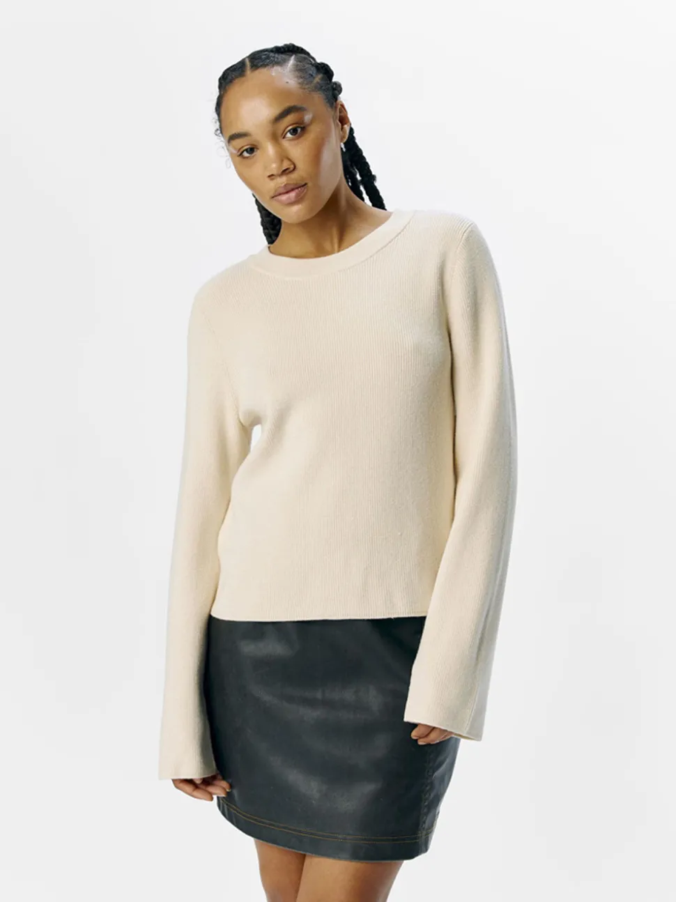 OBJECT - OBJ ULLA L/S RE KNIT PULLOVER