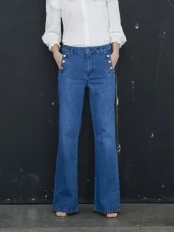 Pulz Ball - PZMAEVE UHW JEANS WIDE LEG