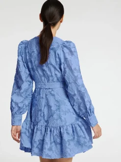 SELECTED FEMME - SLF CALLI-SADIE LS SHORT V-NECK DRESS