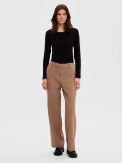 SELECTED FEMME - SLF DIANNA LS O-NECK TOP