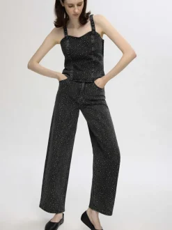 SELECTED FEMME - SLF MARLEY - MERLE HW WIDE JEANS