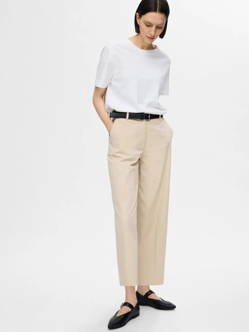 SELECTED FEMME - SLF MERLA HW WIDE PANT