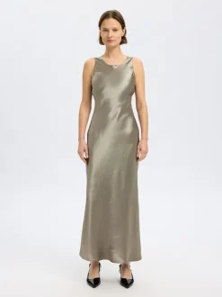 SELECTED FEMME - SLF SELENE SL COWL BACK MIDI DRESS