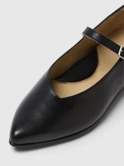 SELECTED FEMME - SLF WHITNEY LEATHER BALLERINA