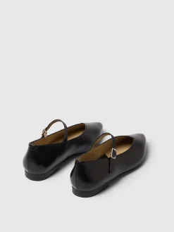 SELECTED FEMME - SLF WHITNEY LEATHER BALLERINA