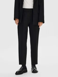 SELECTED FEMME - SLFRITA - RIAMW CROPPED PANT BLACK