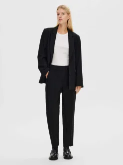 SELECTED FEMME - SLFRITA - RIAMW CROPPED PANT BLACK