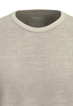 SELECTED HOMME - SLHASPEN SLUB SS O-NECK TEE