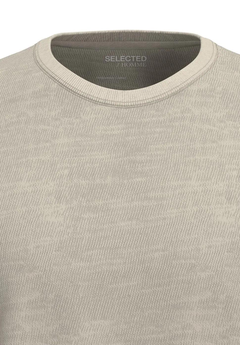 SELECTED HOMME - SLHASPEN SLUB SS O-NECK TEE