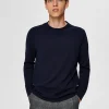 SELECTED HOMME - SLHBERG CREW NECK B