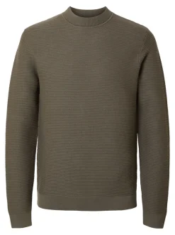 SELECTED HOMME - SLHTION LS KNIT STRUCTURE MOCK NECK