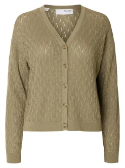 - SLF AGNY LS KNIT STRUCTURE CARDIGAN