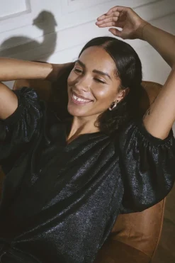 SOAKED IN LUXURY - SL ELVIE AMILY BLOUSE 3/4